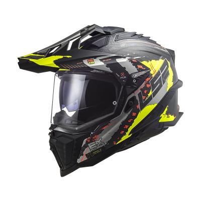 LS2 MX701 EXPLORER ENTEND MATT H-V YELLOW